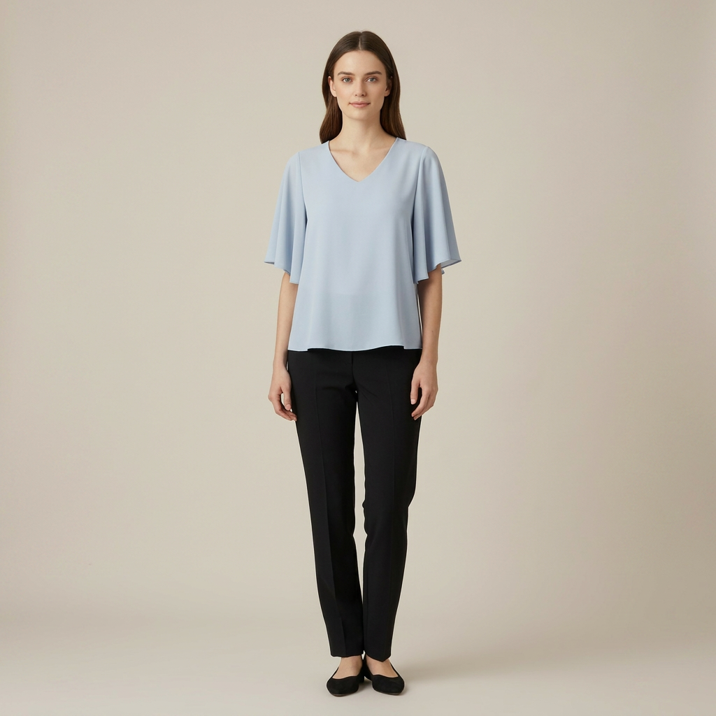Smart Casual V-Neck Top