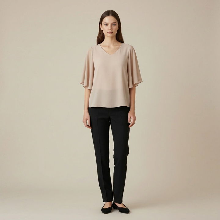 Smart Casual V-Neck Top