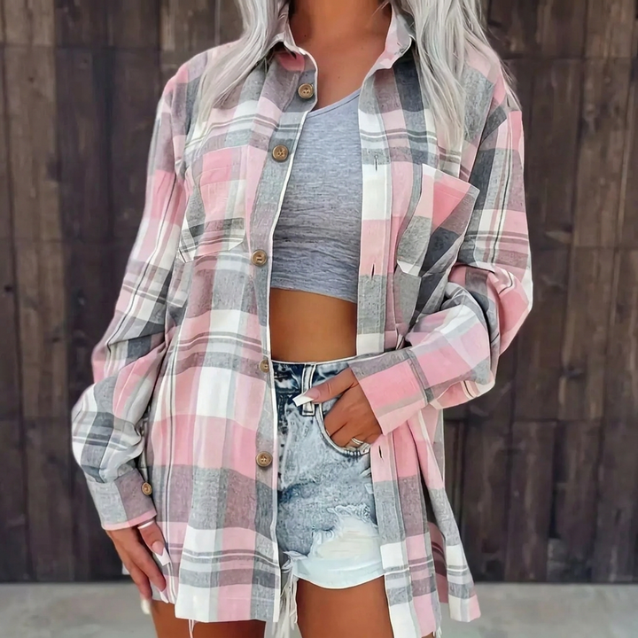 Cozy Oversized Plaid Shirt
