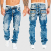Distressed Acid Wash Jeans