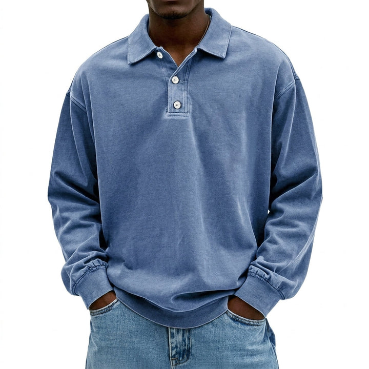 Casual Acid Wash Sweatshirt
