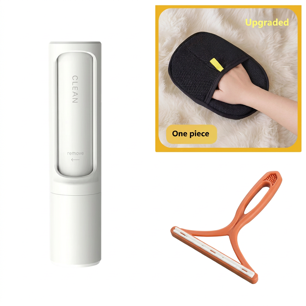 Portable Self-Cleaning Pet Fur Remover Tool