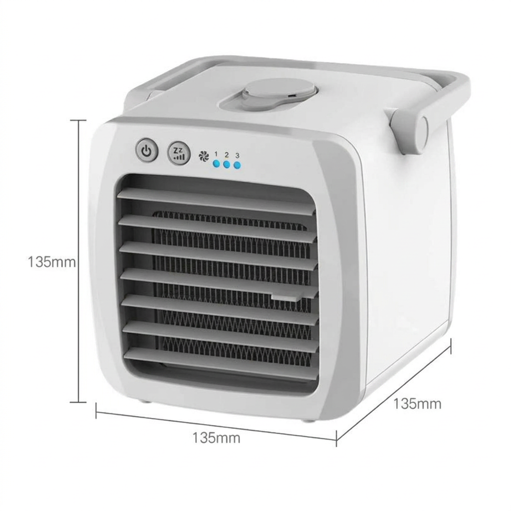 Unisex Portable 4-in-1 Air Cooler with Humidifier & Purifier