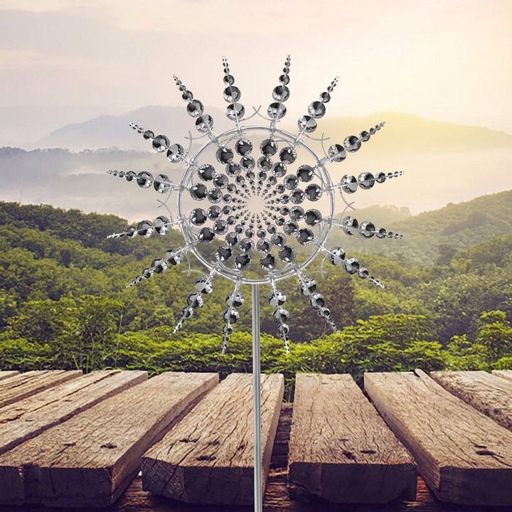 Anti-Rust Kinetic Metal Wind Spinner Windmill