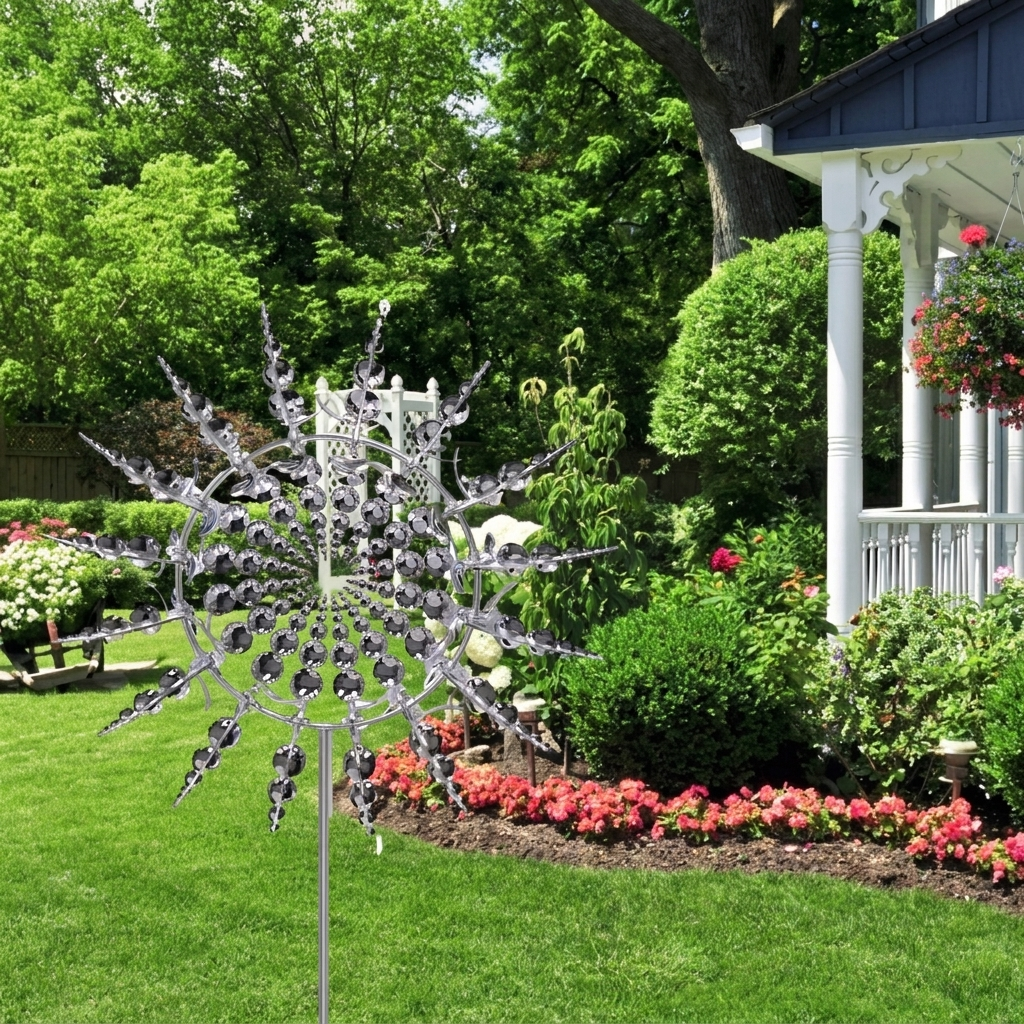 Anti-Rust Kinetic Metal Wind Spinner Windmill