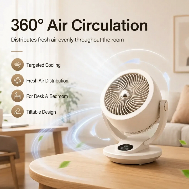 Silent High‑Power Air Circulation Fan