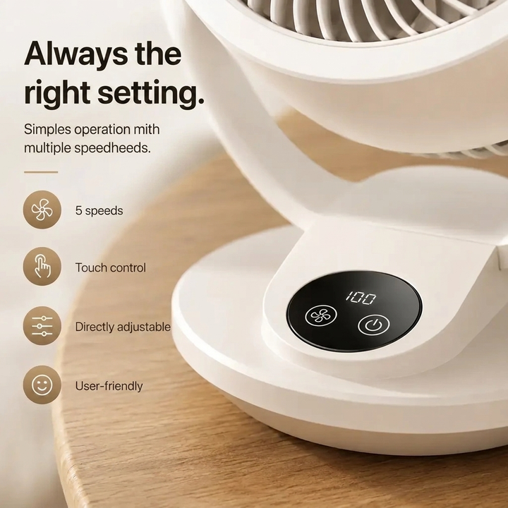 Silent High‑Power Air Circulation Fan