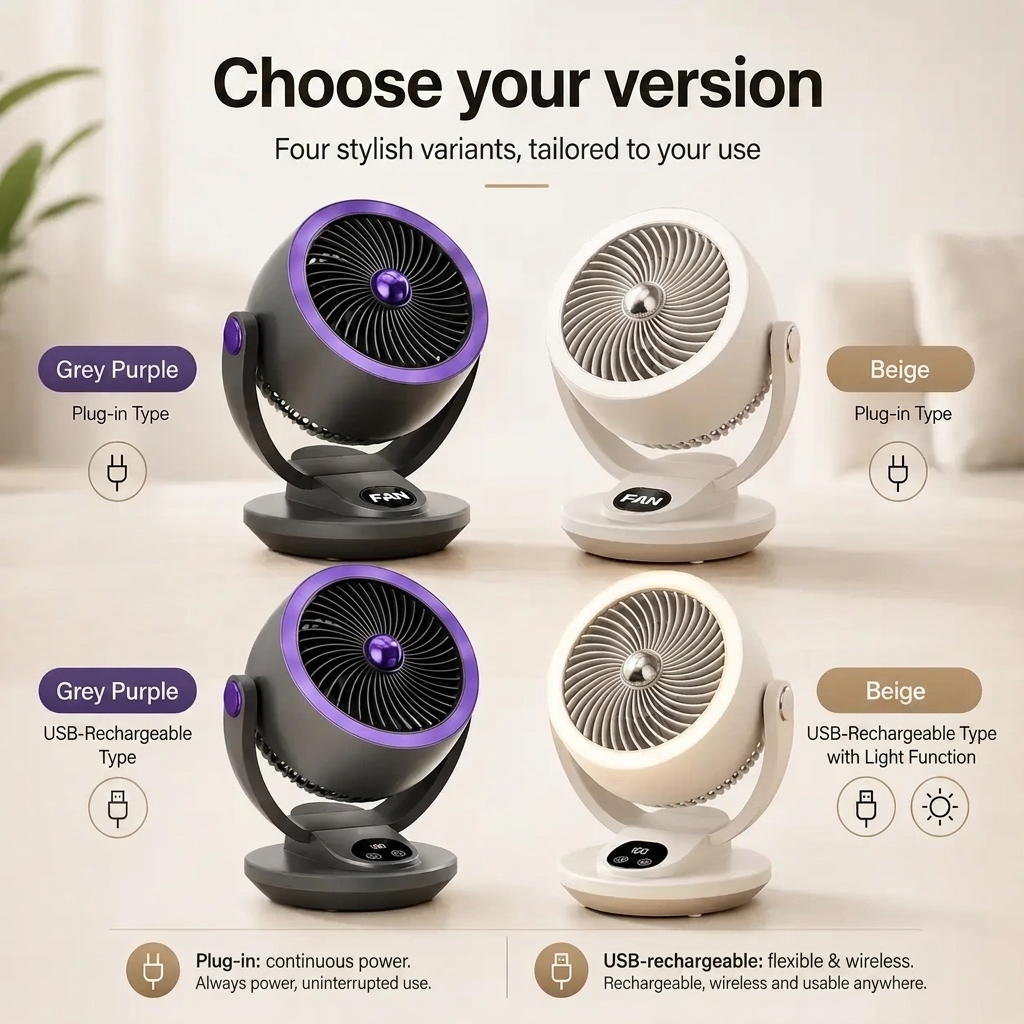 Silent High‑Power Air Circulation Fan