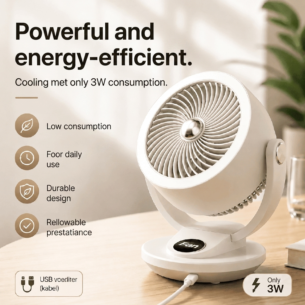 Silent High‑Power Air Circulation Fan