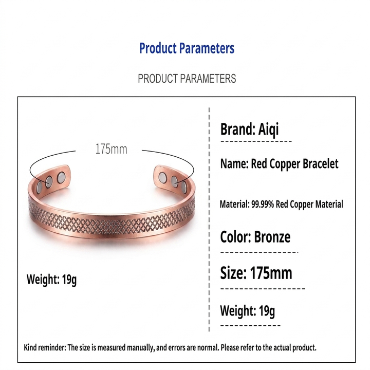 Simple And Stylish Purple Copper Bracelet For Women