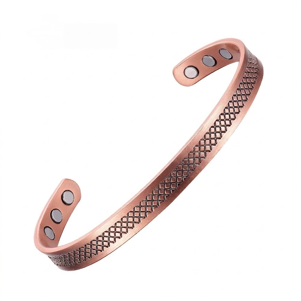 Simple And Stylish Purple Copper Bracelet For Women