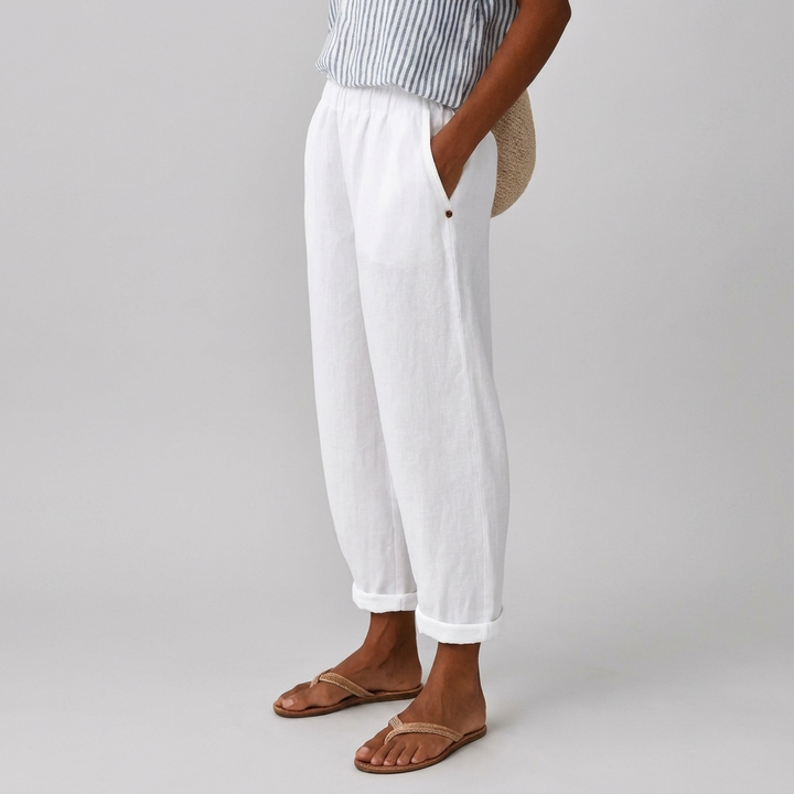 Womens Casual Pants With Digital 3D-printed Buttons