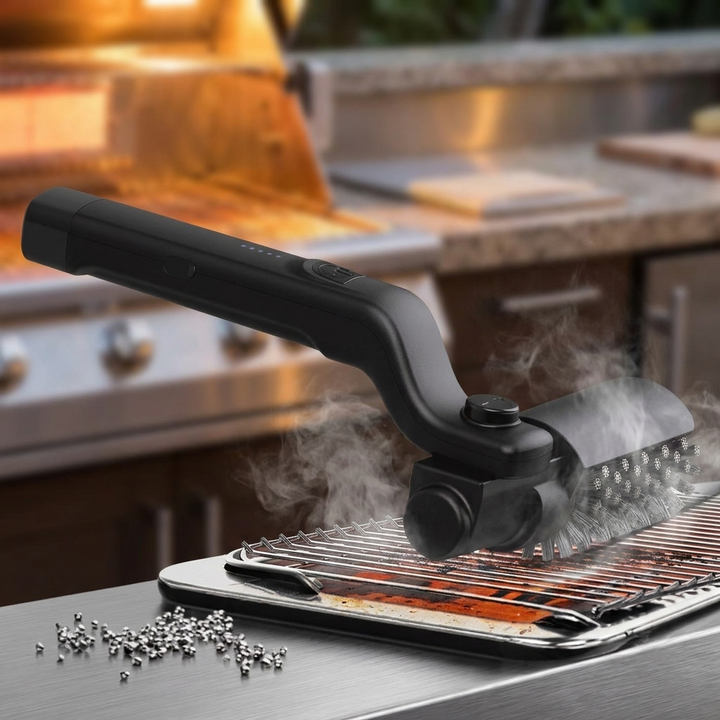 Electric BBQ Brush For Cleaning Heavy Grease And Grime From Grill Grates