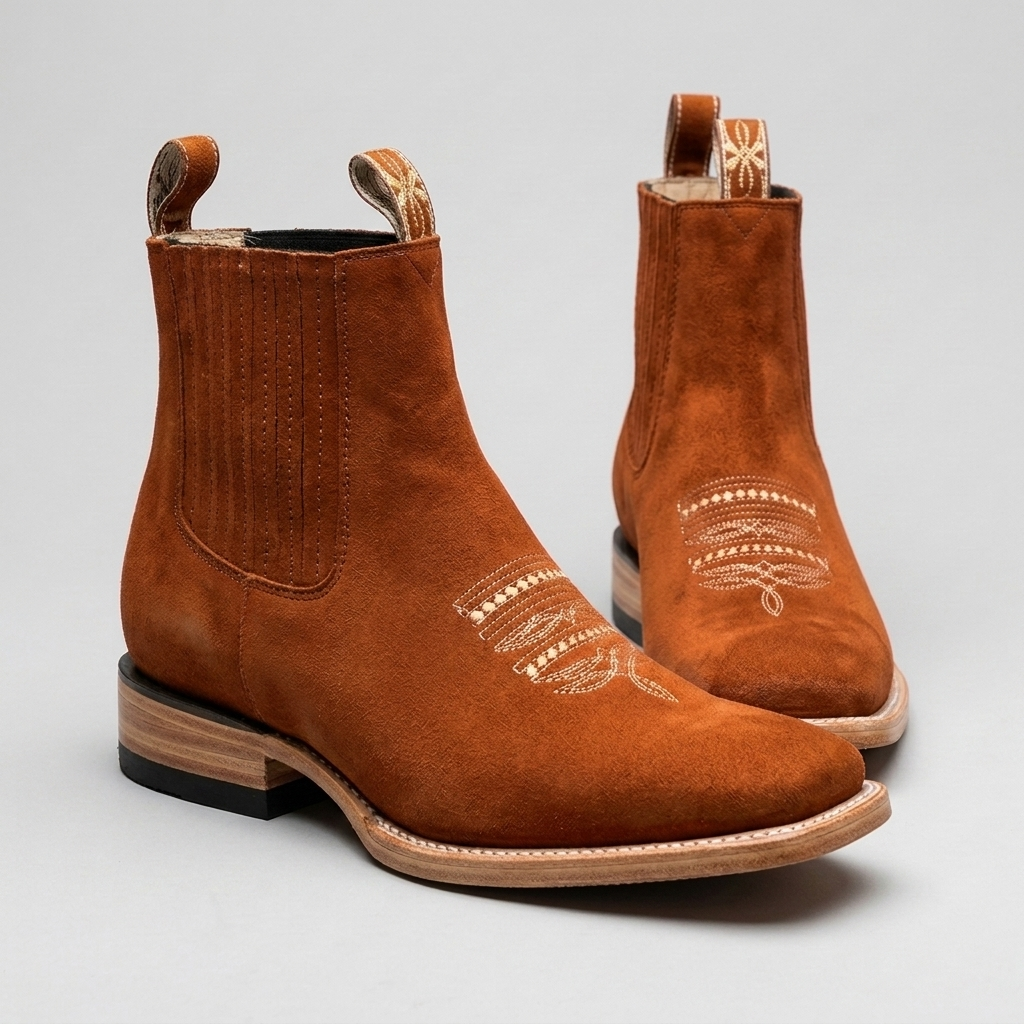 Men’s Stylish Cowboy Ankle Boots