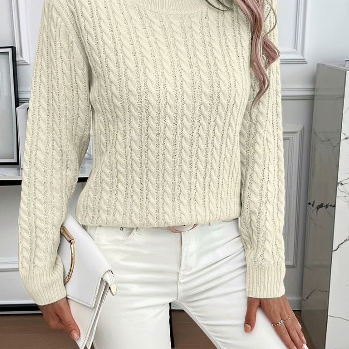 Women’s Twist Round Neck Pullover Sweater