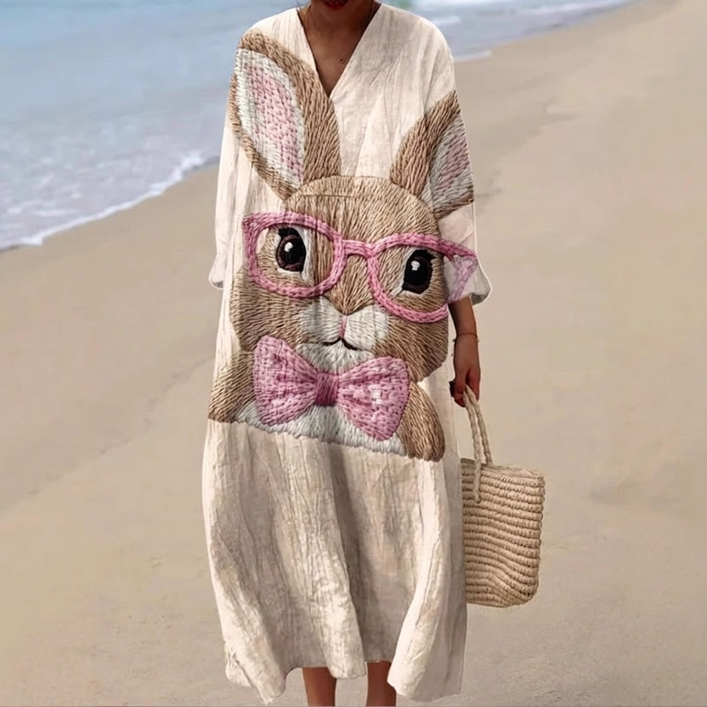 Women’s Elegant Chic Loose Mid-Length Dress