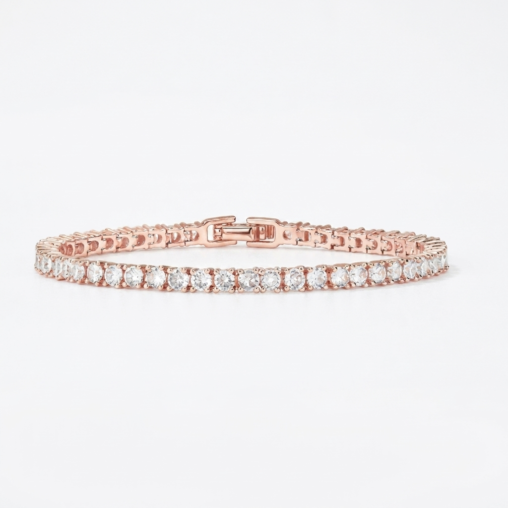 Single-row Tennis Bracelet For Men And Women