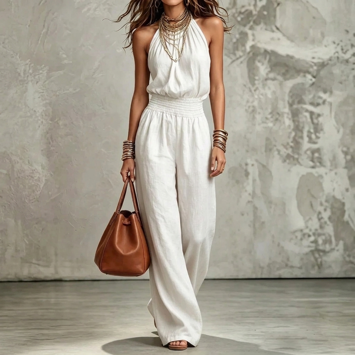Women’s Backless Halter Jumpsuit
