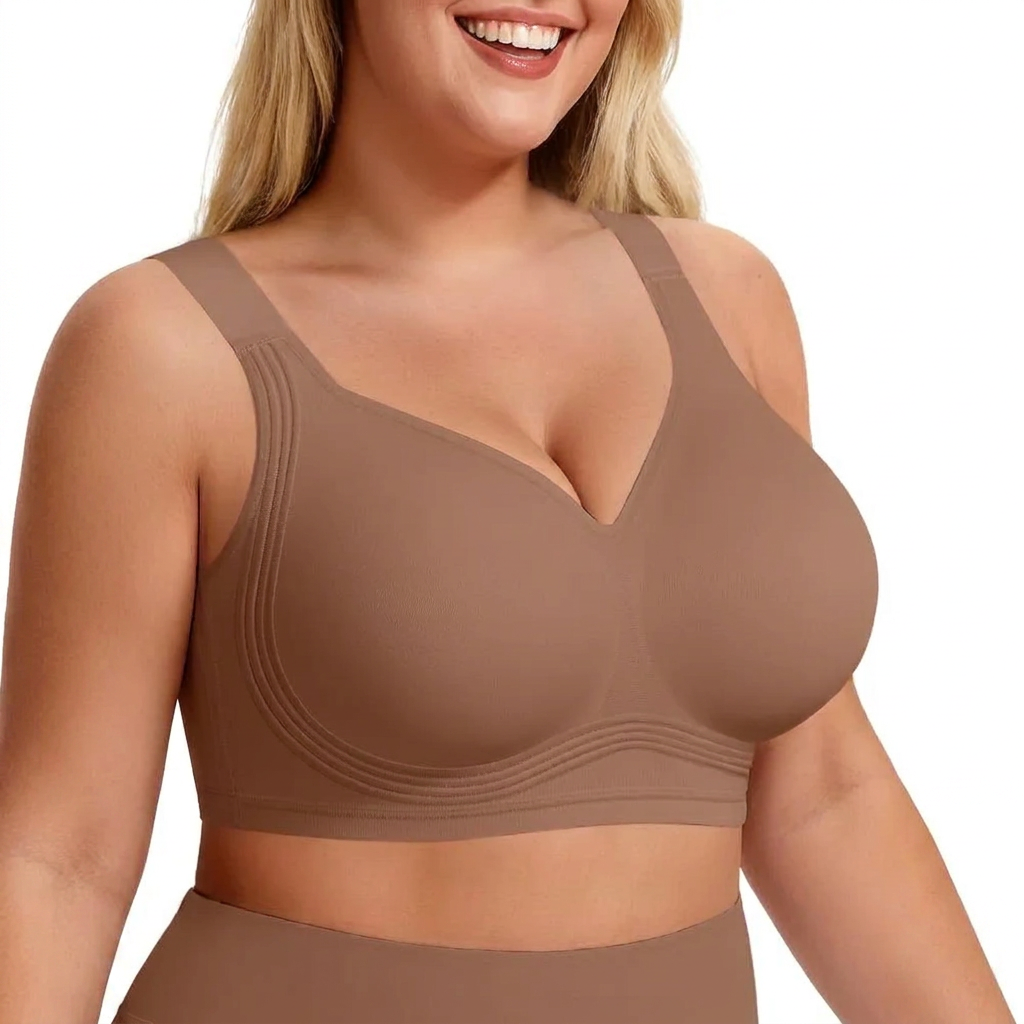 Womens Full-Coverage Push-Up Bra Without Underwire For Support