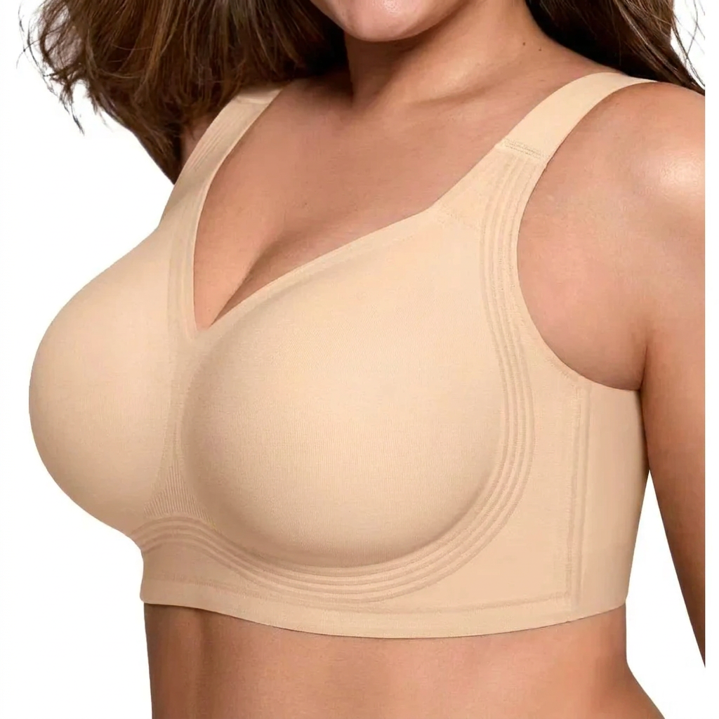 Womens Full-Coverage Push-Up Bra Without Underwire For Support