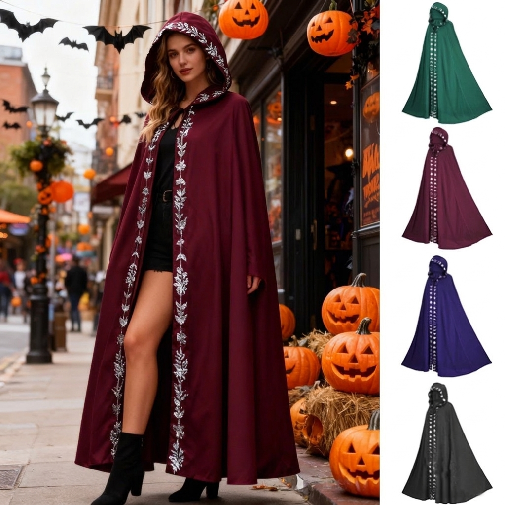 Hooded Medieval Cape – 5 Colours