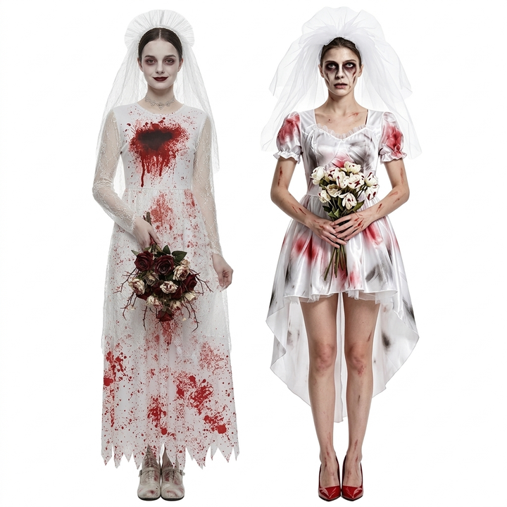 Ghost Bride Halloween Costume Dress