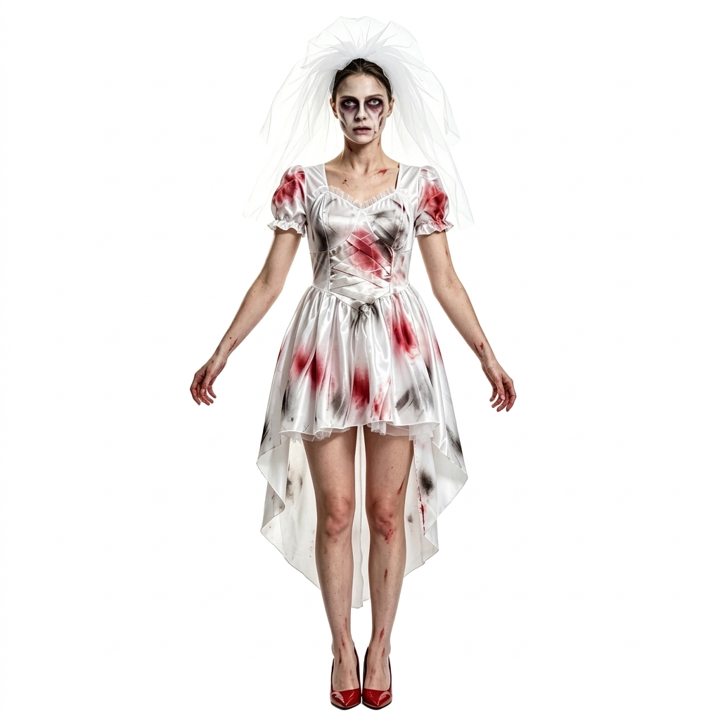 Ghost Bride Halloween Costume Dress