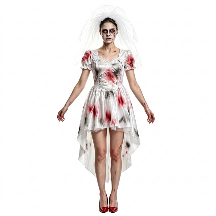 Ghost Bride Halloween Costume Dress