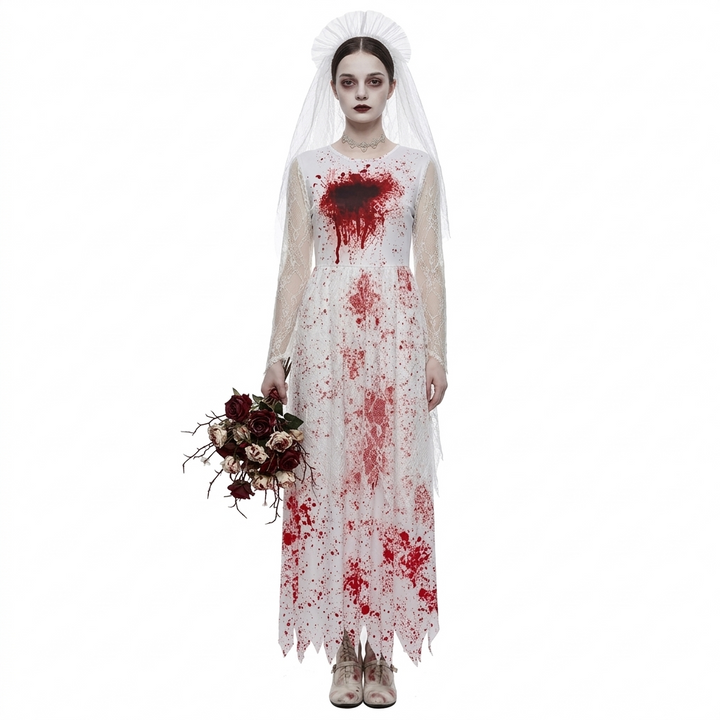 Ghost Bride Halloween Costume Dress