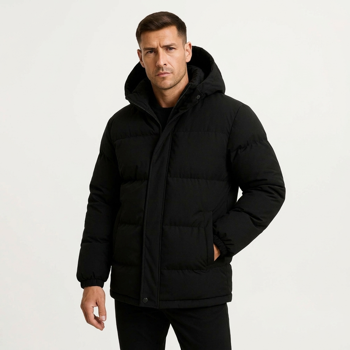 Wind-Resistant Hooded Winter Jacket