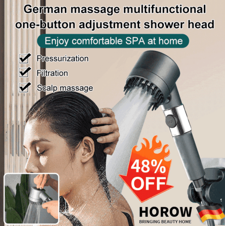 Hydrobeam Shower Head – High Water Pressure & 9-Stage Filtration