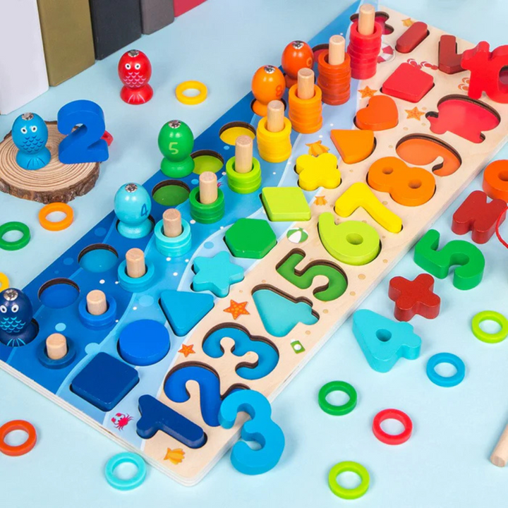 Montessori Wooden Play Board | Skill Development for Toddlers and Babies