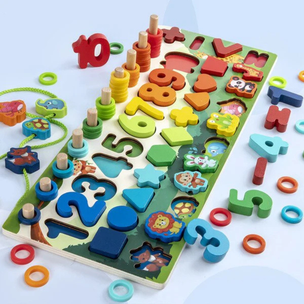 Montessori Wooden Play Board | Skill Development for Toddlers and Babies