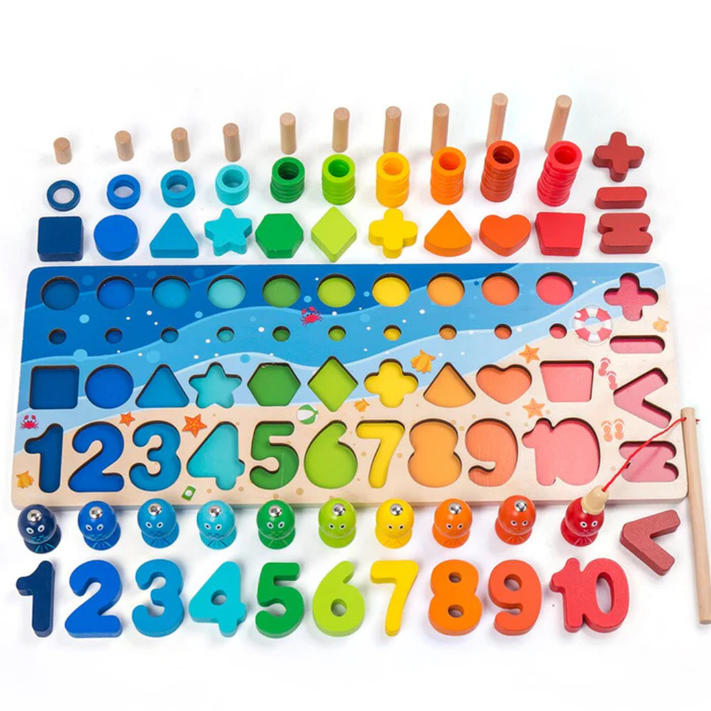 Montessori Wooden Play Board | Skill Development for Toddlers and Babies