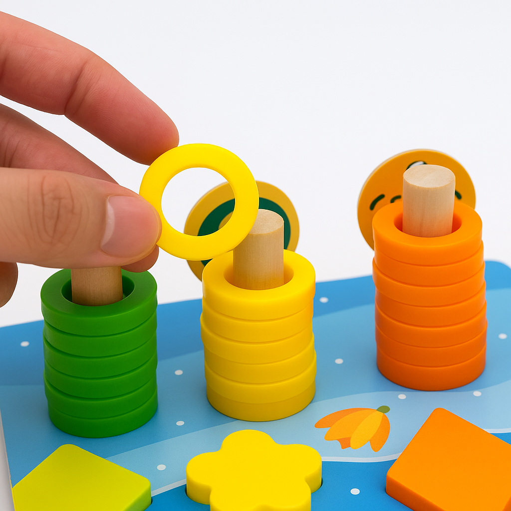 Montessori Wooden Play Board | Skill Development for Toddlers and Babies