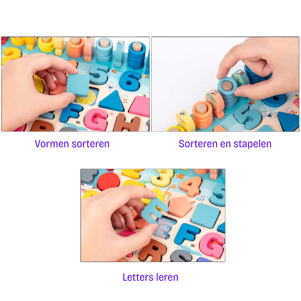 Montessori Wooden Play Board | Skill Development for Toddlers and Babies