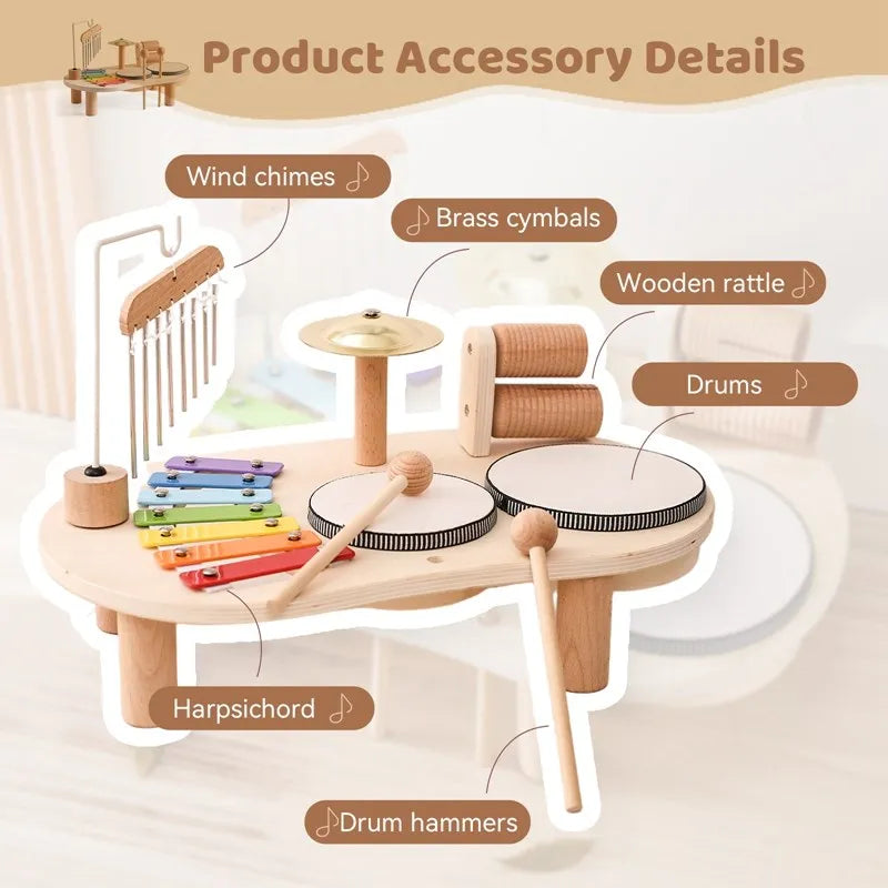 Wooden Music Set for Babies - Creativity and Development