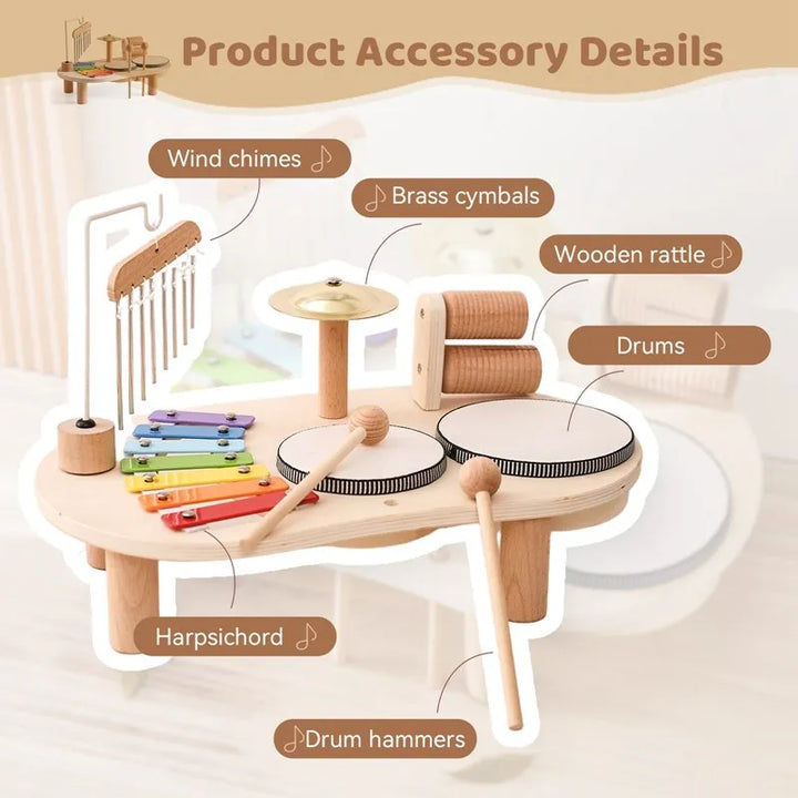 Wooden Music Set for Babies - Creativity and Development