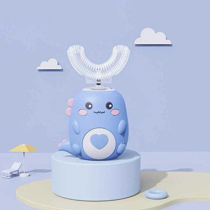 U-Shaped Kids' Sonic Toothbrush with Silicone Mouthpiece