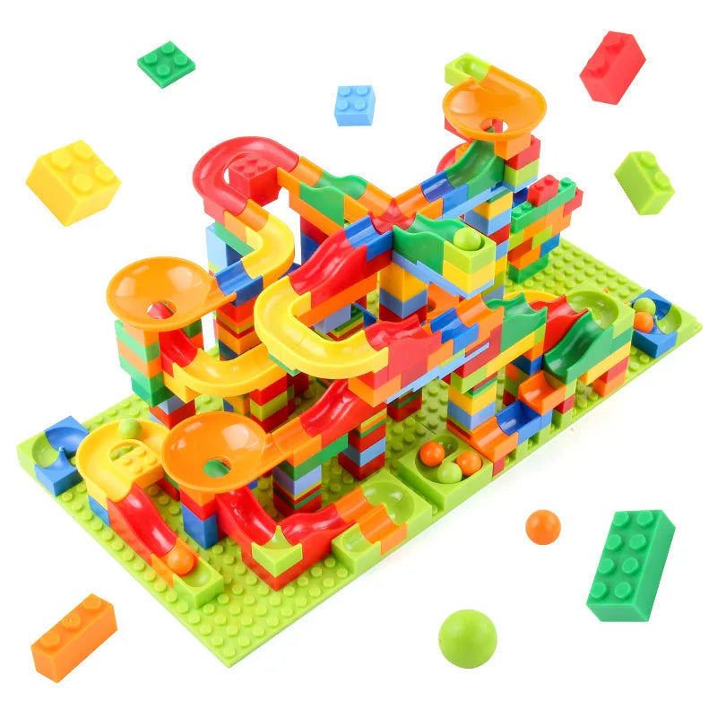 Creative Marble Run Building Set for Children Aged 3 and Up | Compatible Building Blocks