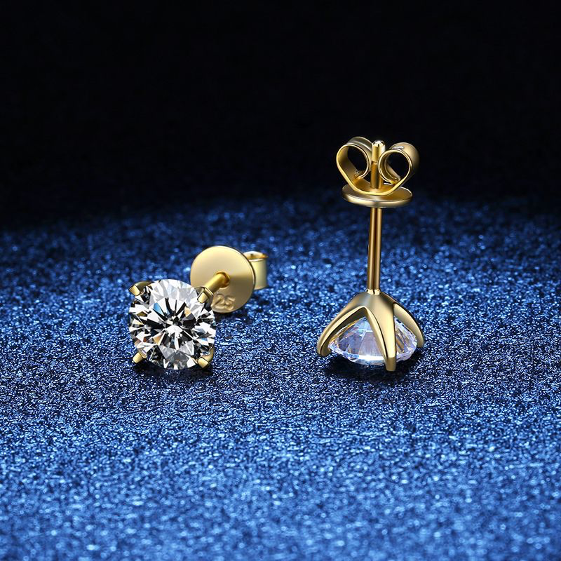 Elegant Silver Earrings with Subtle Cubic Zirconia Details