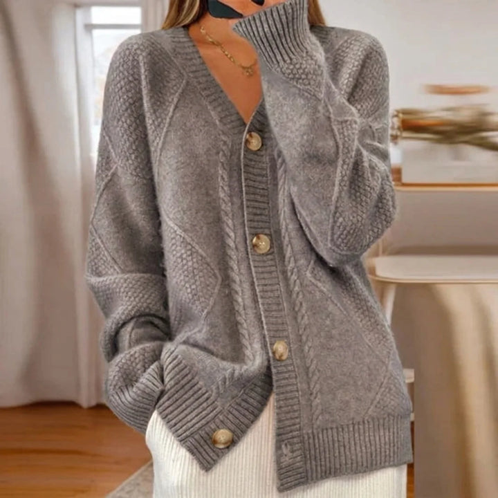 Elegant Cotton Knit Cardigan for Women