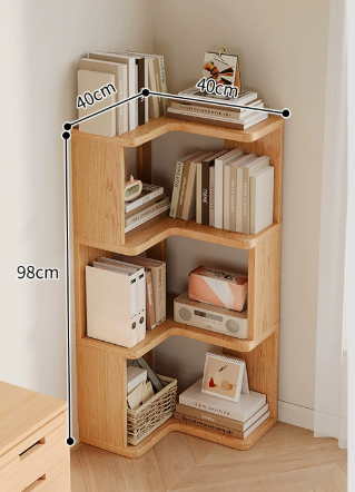 Solid Wood Corner Cabinet – Compact and Practical