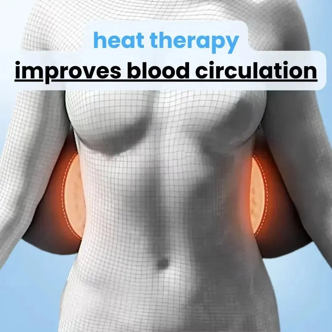 Back Massager with Heat and Vibration, Lumbar Support for Sciatica Relief, Lower Back Pain and Posture Correction – 3-in-1 Home Therapy