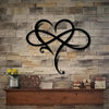 LoveBound - Elegante Wanddekoration in Herz- und Unendlichkeitssymbol-Form