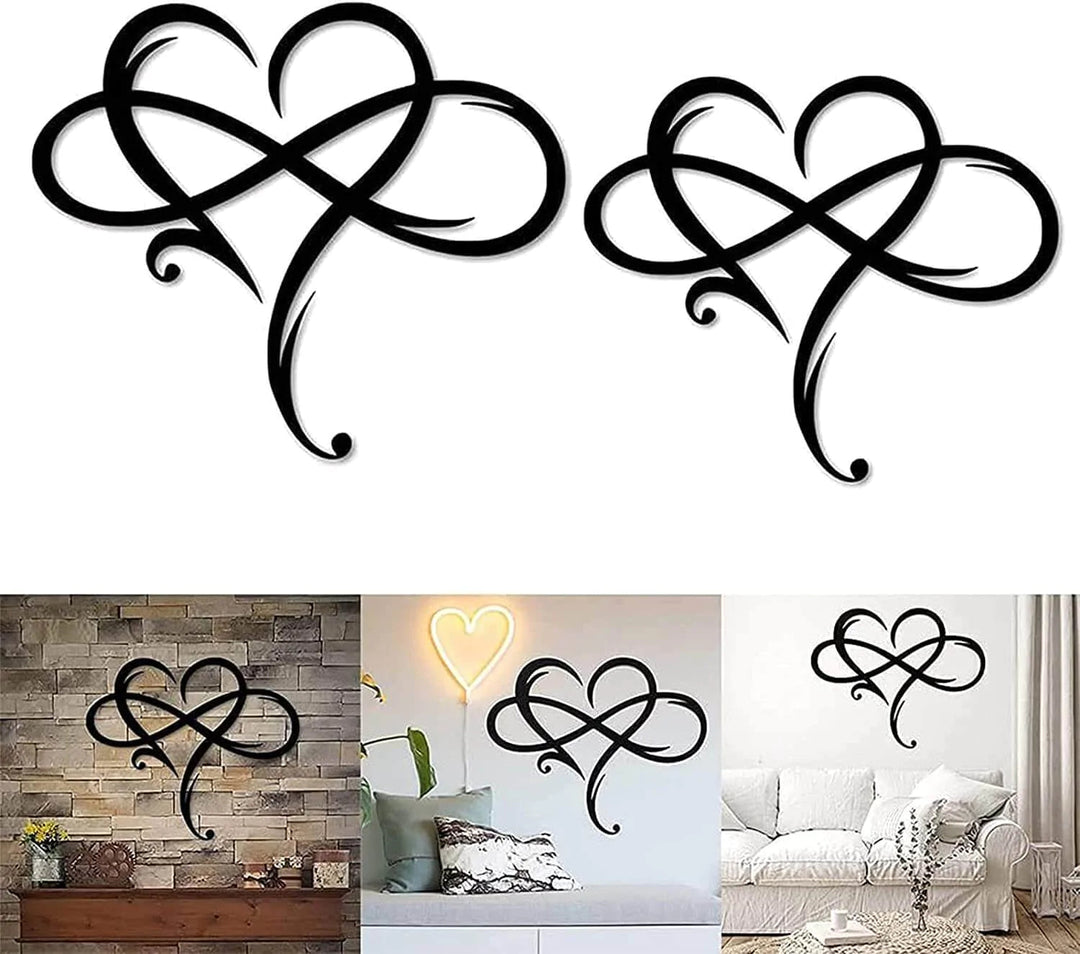 LoveBound - Elegant Heart and Infinity Symbol Wall Decoration