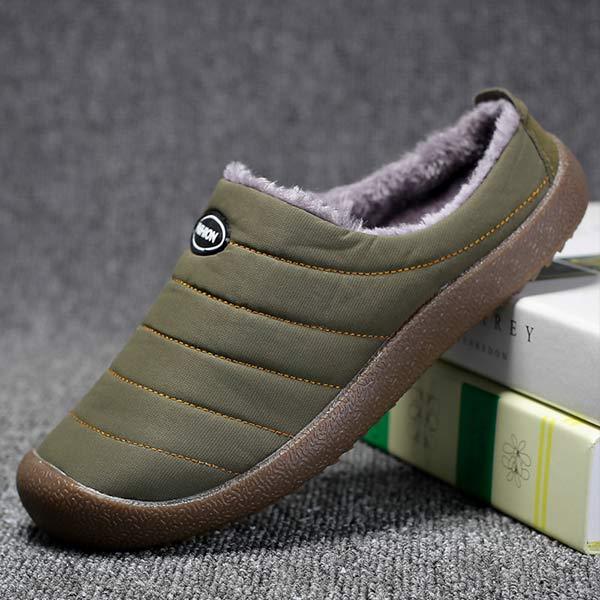 Warm Lined Men's Slippers - Lars