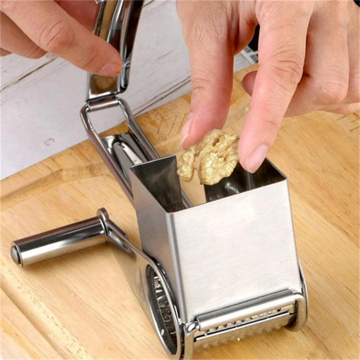 Manual Cheese Grater | Stainless Steel | Versatile Drums