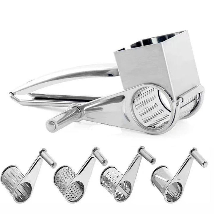 Manual Cheese Grater | Stainless Steel | Versatile Drums