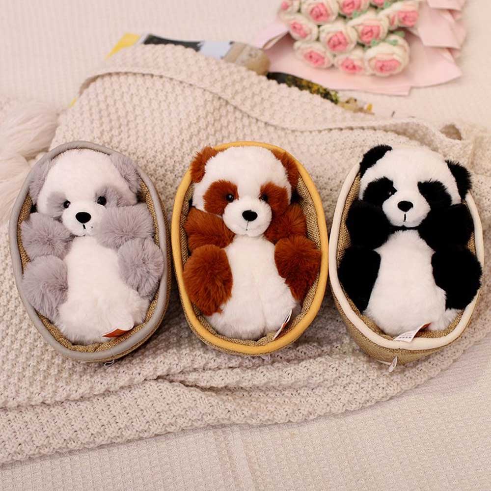 Plush Panda with Removable Basket – Soft Filling & Decorative – 20 cm
